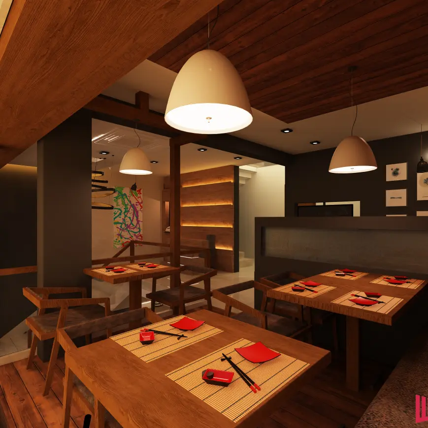 restaurants interior by commercial  interior designers in bangalore