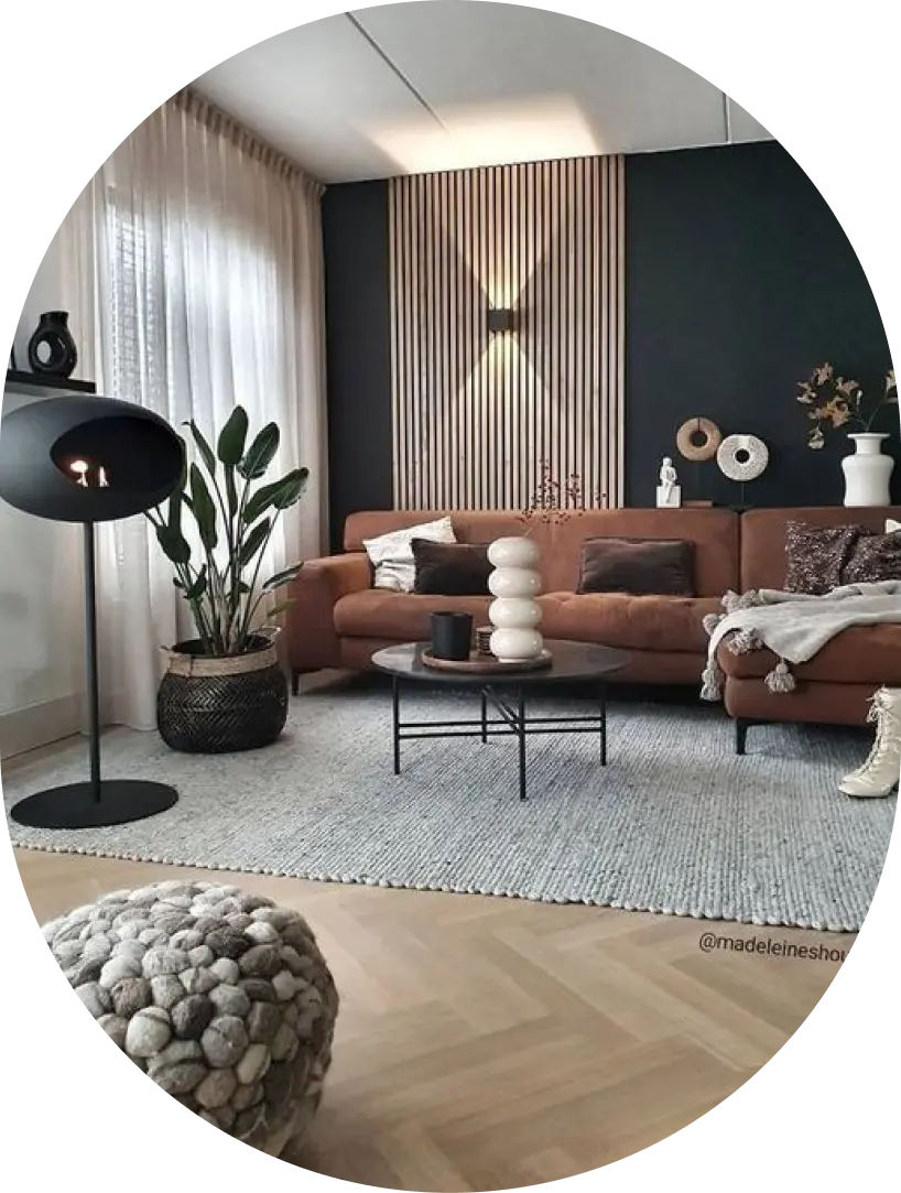 luxury living room interior designers in Bangalore